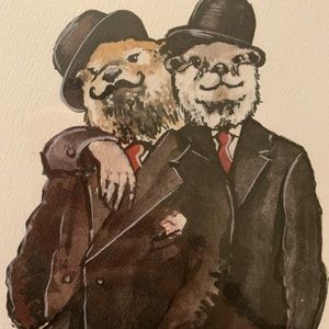 Original watercolor print, with original casing